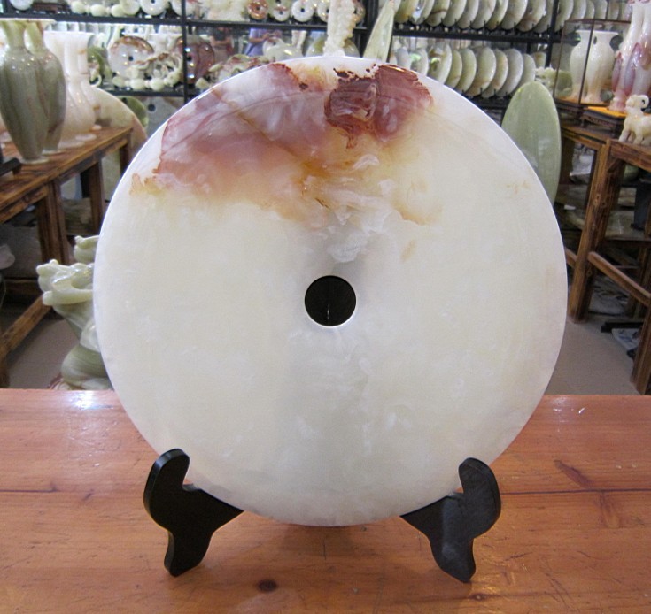 云浮天然玉石平安扣批发 风水 旺财 吉祥摆件