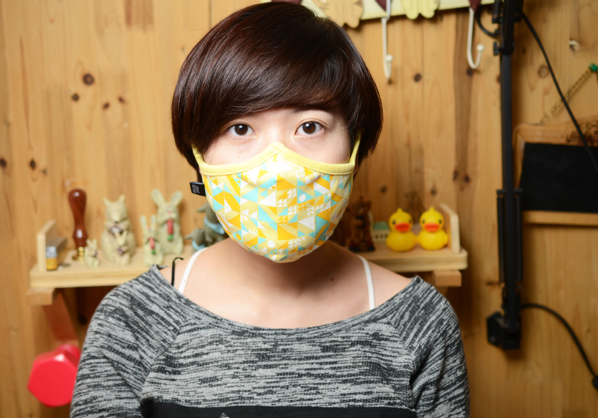 俱进shallow grass 防尘防风多功能口罩多色随机