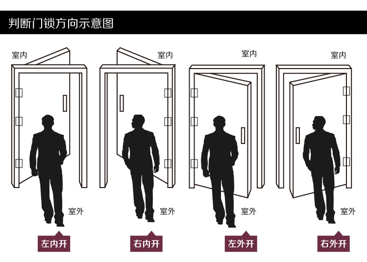  昂洁 SUS304不锈钢防盗别墅豪华大门锁实木门子母门锁8702单