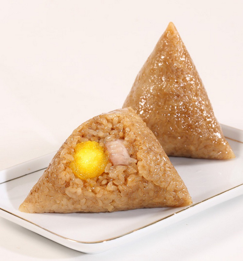 厂家供应 嘉兴小鲜肉蛋黄粽子代加工 鲜肉蛋黄粽子批发