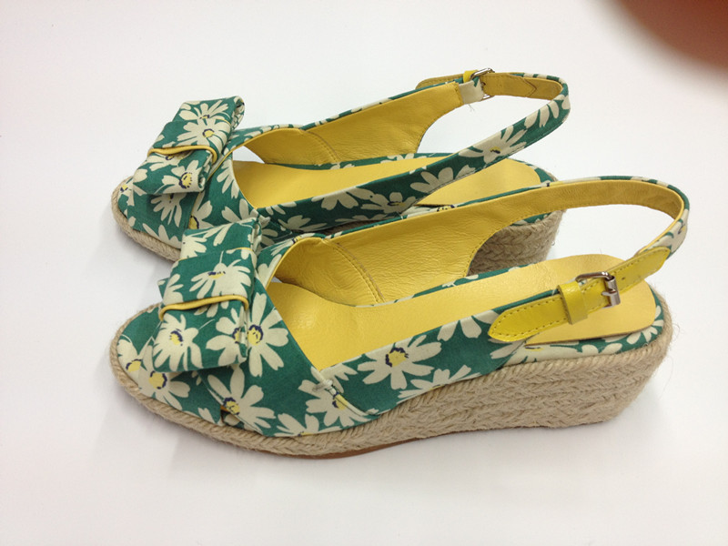 2013新款 特殊花布 凉鞋