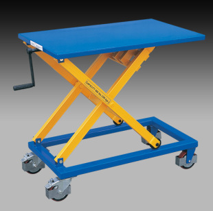 手动升降平台车 手摇机械式升降平台车