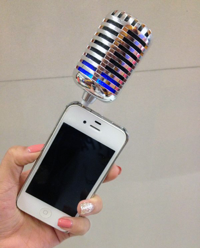 金麦霸2代 中国最强音麦克风造型 iphone手机音箱 随身迷你音响