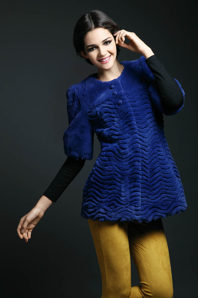 素罗依 爆款时尚欧美风格法兰绒外套