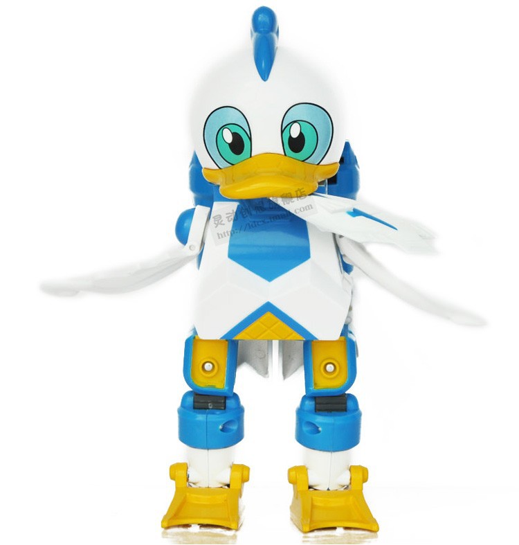 正品灵动创想 快乐酷宝益智变形玩具 白天鹅酷宝-鸭小白7505特卖