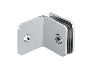 铜方形90度单边玻璃固定夹,全铜90度单边镜光玻璃隔断码,玻璃夹