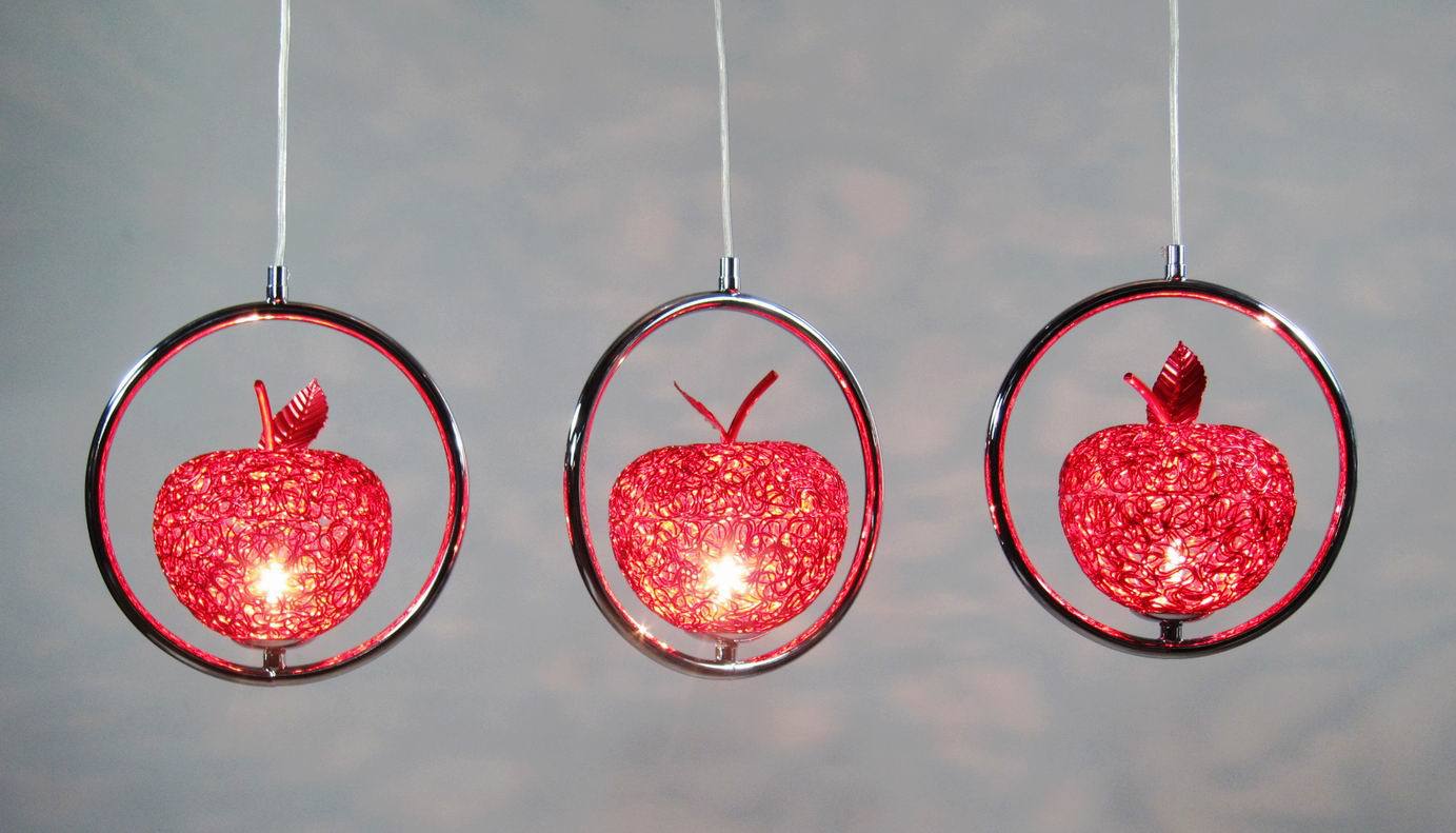 时尚铝制工艺灯 优质吊灯 苹果造型灯 室内灯