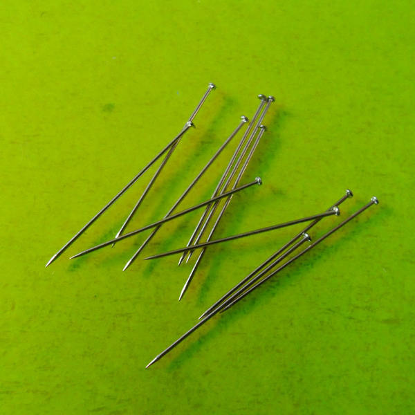 65*30mm大头针 铁丝镀镍大头针 钢丝大头针 批发大头针