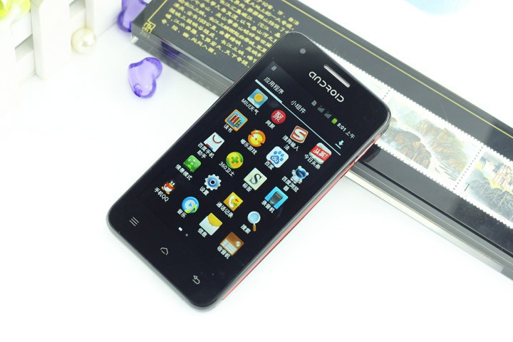 新款国产智能手机批发 尚锋s858s 4寸 双核1gcpu 安卓4.0 低价