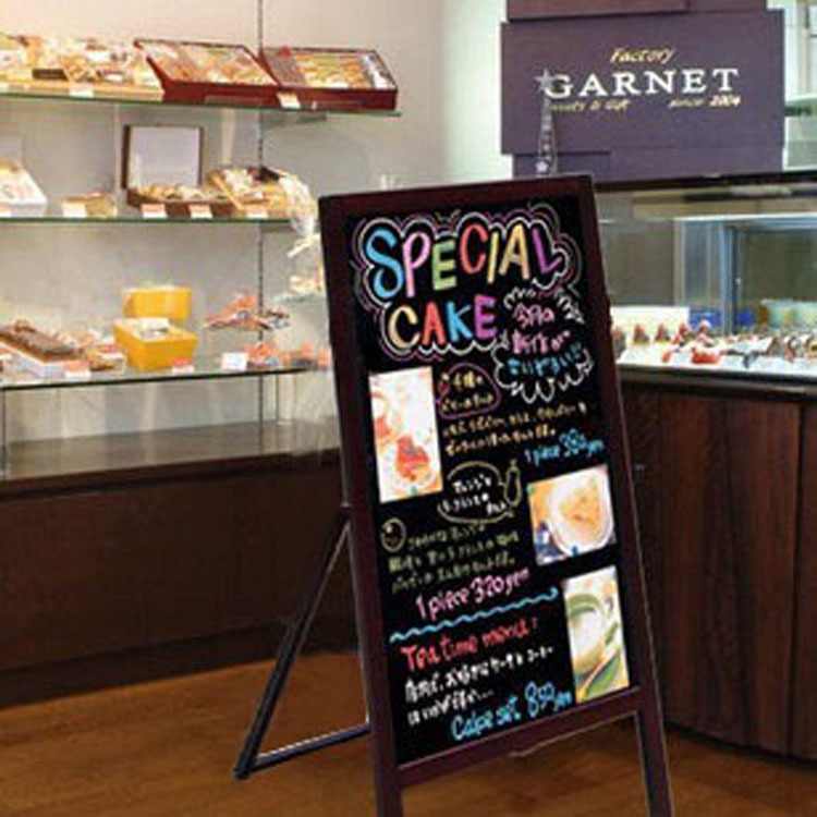 木框镜面站立黑板 酒吧咖啡店同用 黑板 荧光 写字板荧光笔 画板