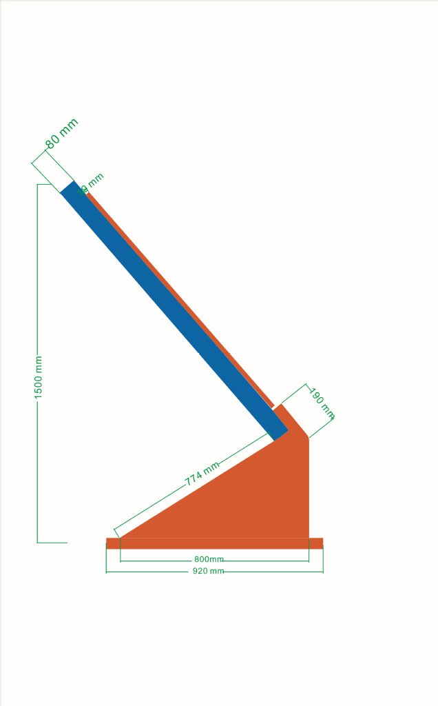 优质学校专用立地斜面展示牌,开户式落地宣传展板,山东生产厂家