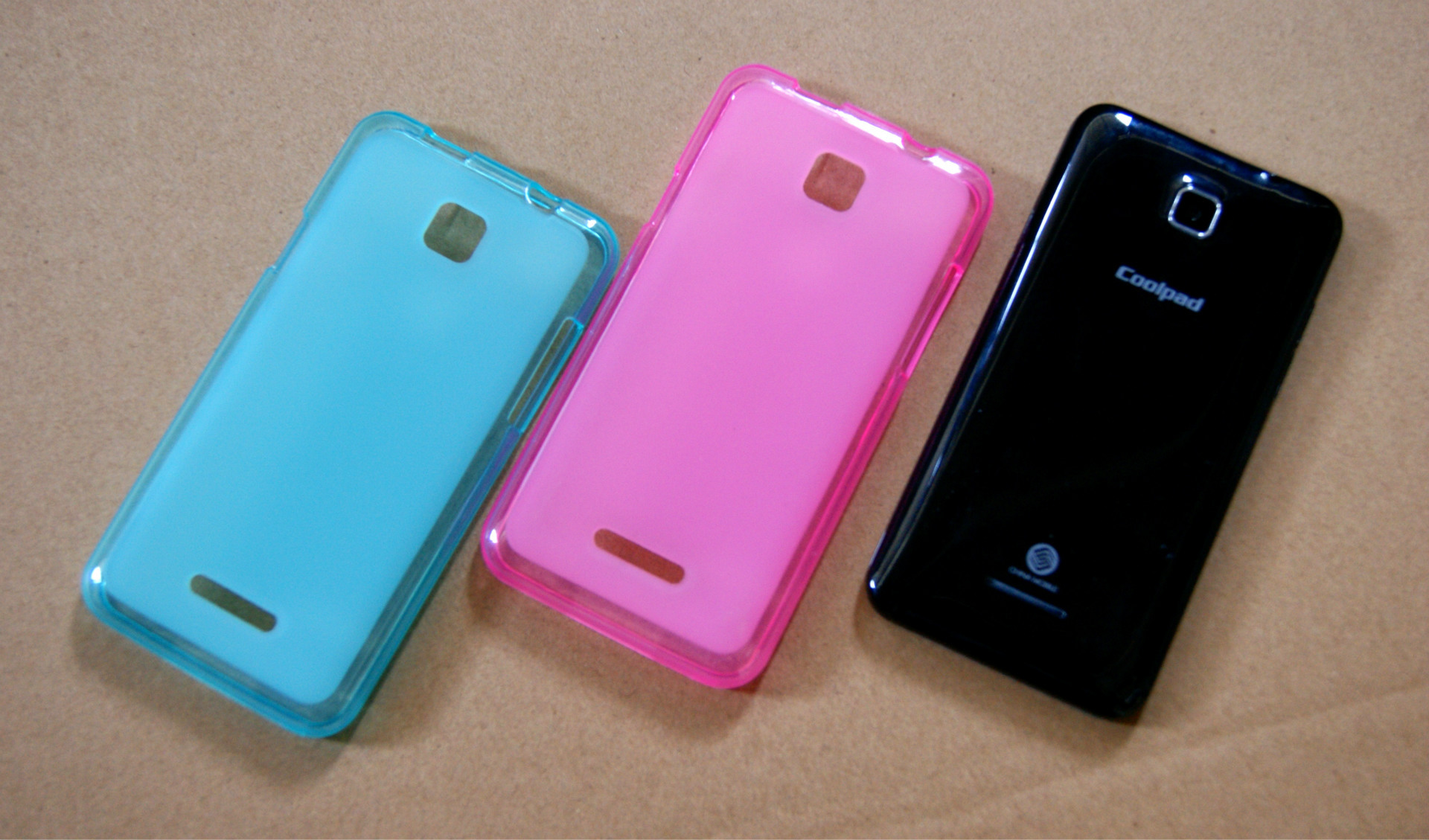 厂家供应"酷派8079 7269布丁套 手机保护套 内外磨砂边透明保护