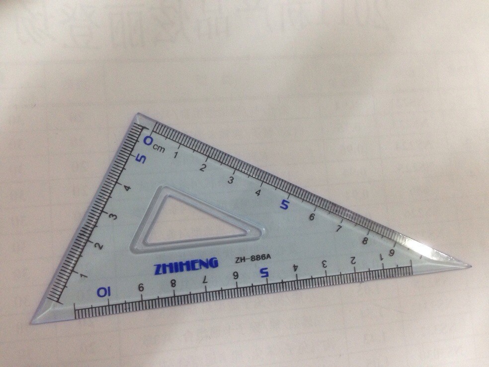 广东广州智恒三角尺 三角板 智恒三角定规 10cm直角三角尺 zh-886a