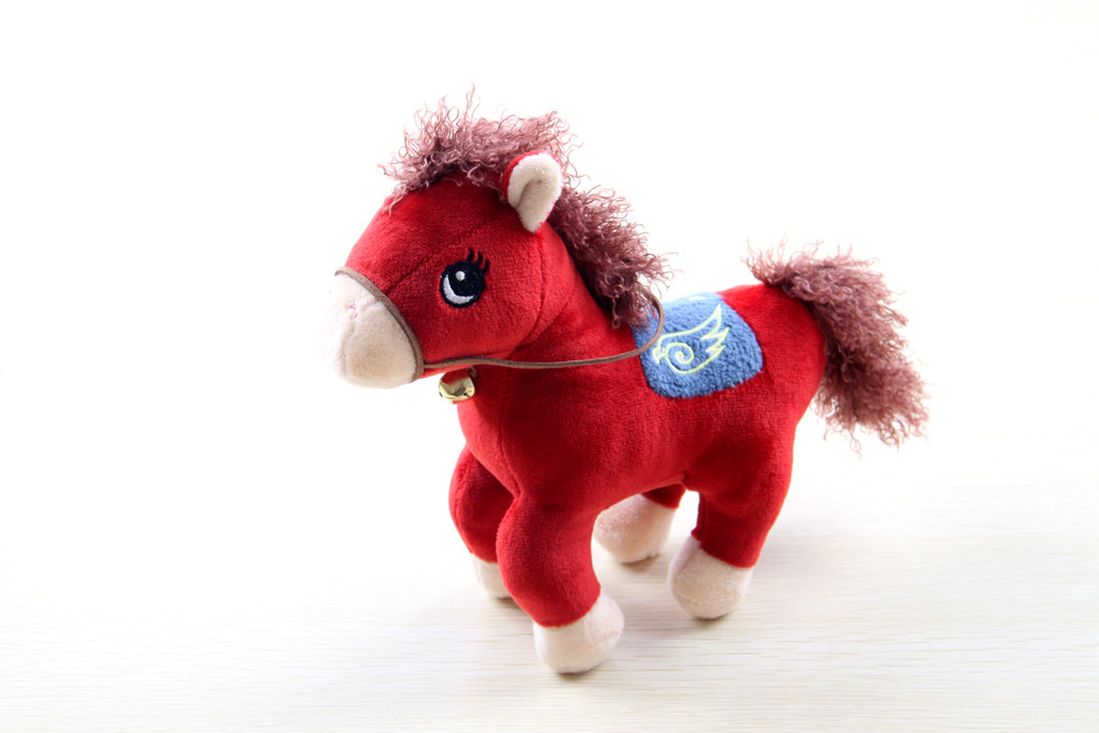 毛绒玩具马 生肖吉祥物奔腾马公仔