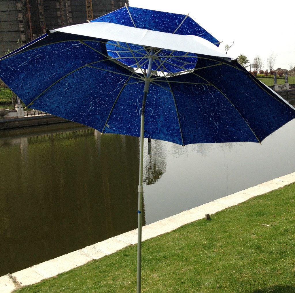 美邦(12)钓鱼伞,双层,开口,弹簧万向,水珠钓鱼伞