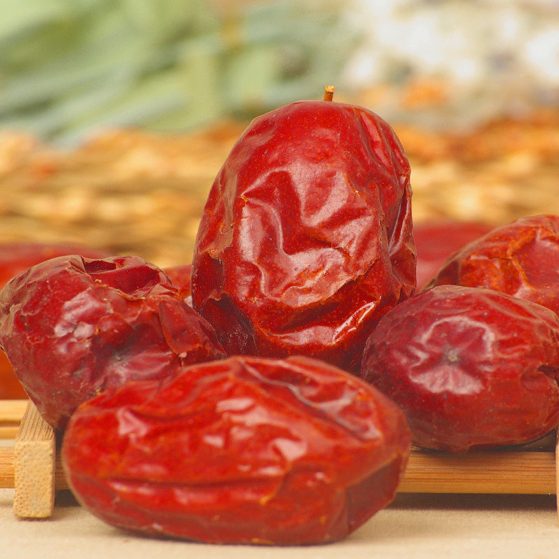 回音必 新疆五星和田干制红枣500g!均长4cm以上