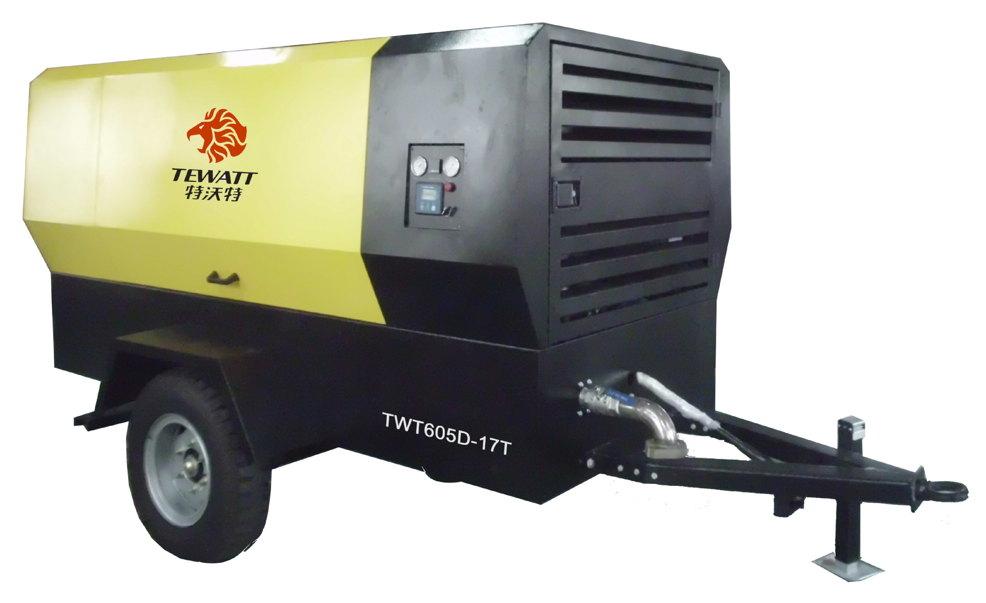 矿山爆破,潜孔钻机配套,17公斤/17立方移动式空压机twt605d-17t