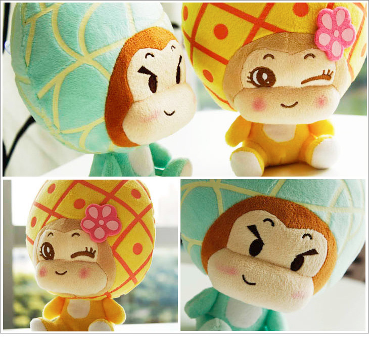 正版悠嘻猴水果乐园公仔毛绒玩具偶创意可爱的洋娃娃布娃娃女孩