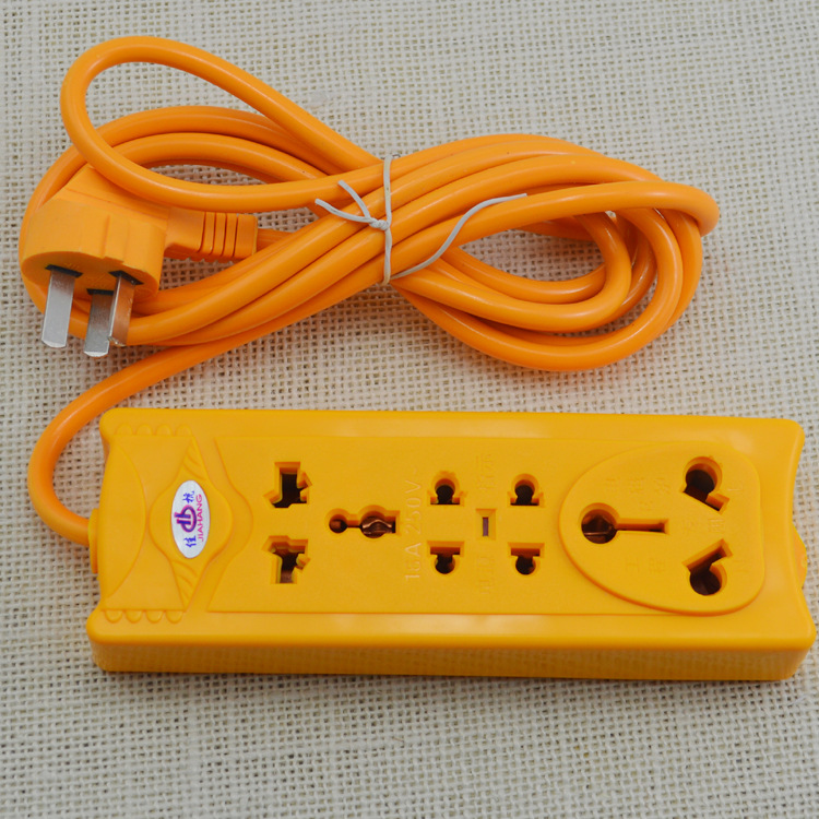 佳杭920工程专用大功率地拖万能插座 插板 插排 接线板批发 2米