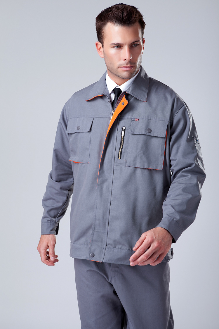 新疆长袖机修服套装男劳保服工厂工服可印字绣花工地服工作服图片_2