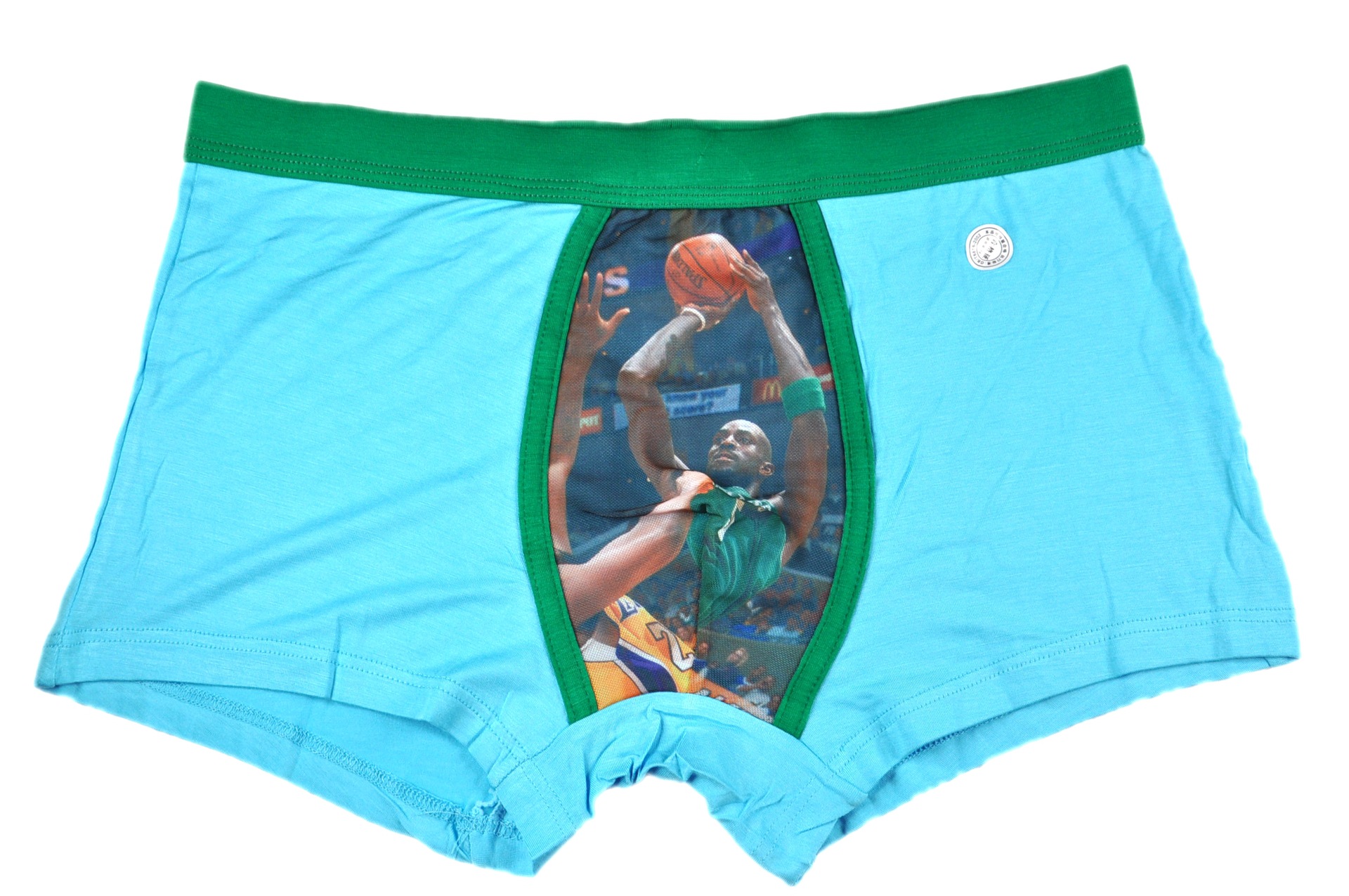 m1014彩色男士竹纤维平脚内裤男式u凸内裤nba球星系列内裤批发