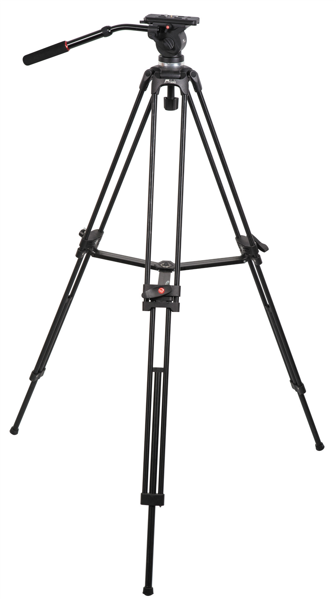 摄像三脚架 捷洋jy0508摄像机脚架 含75mm碗口液压云台.