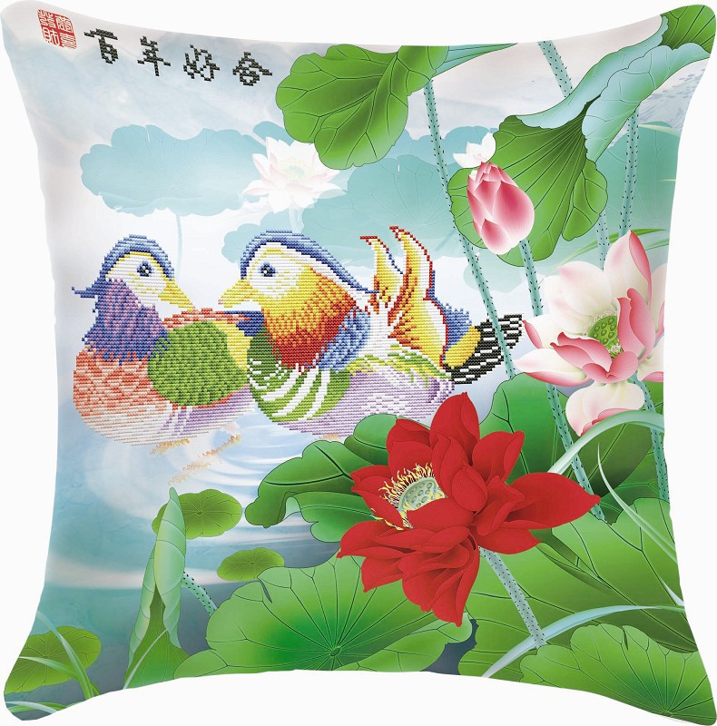 丝蒂尔最爱十字绣批发100精准5d十字绣5d抱枕和和美美