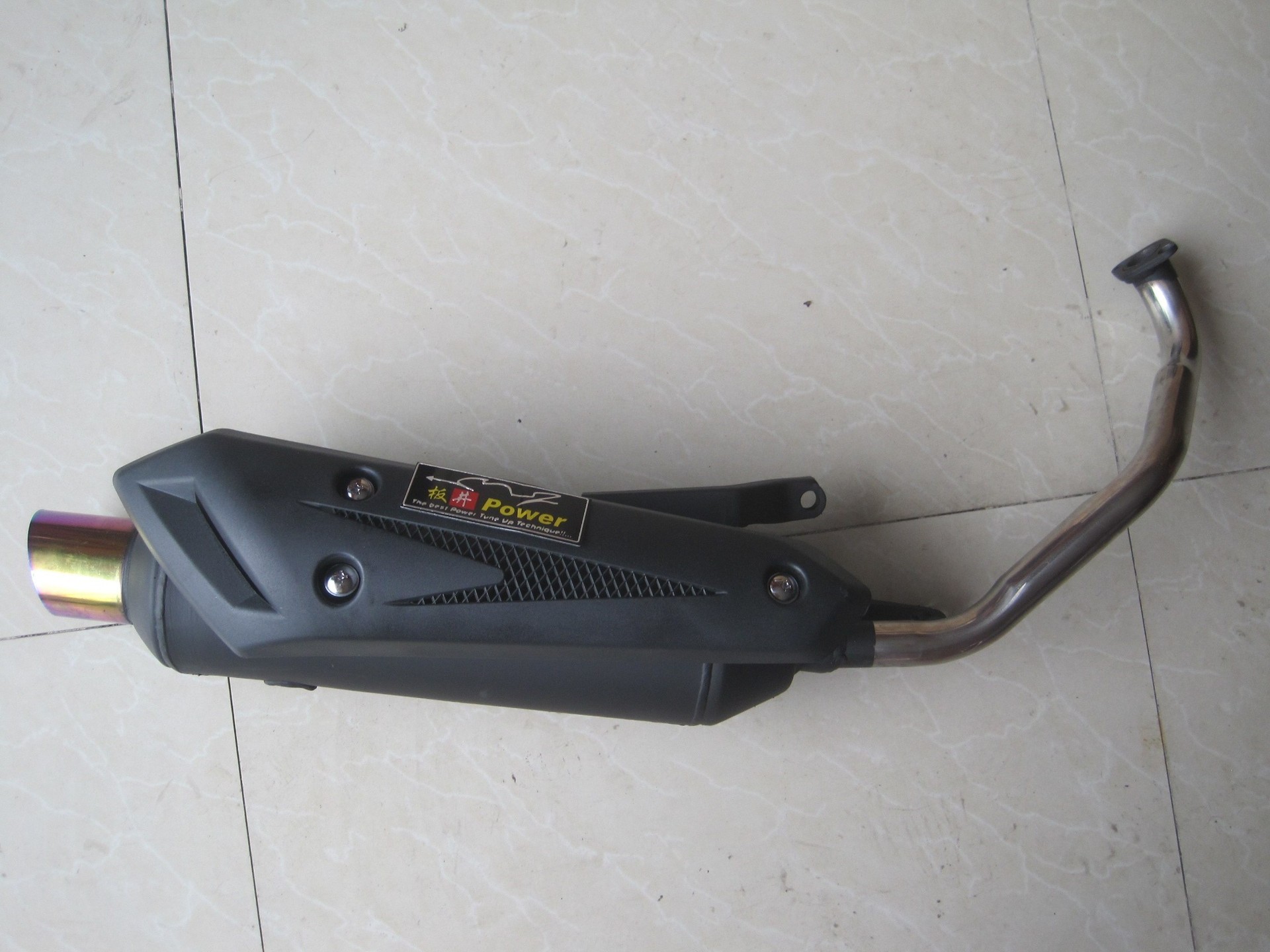 改装摩托车 排气管 板井a2 静音消声器