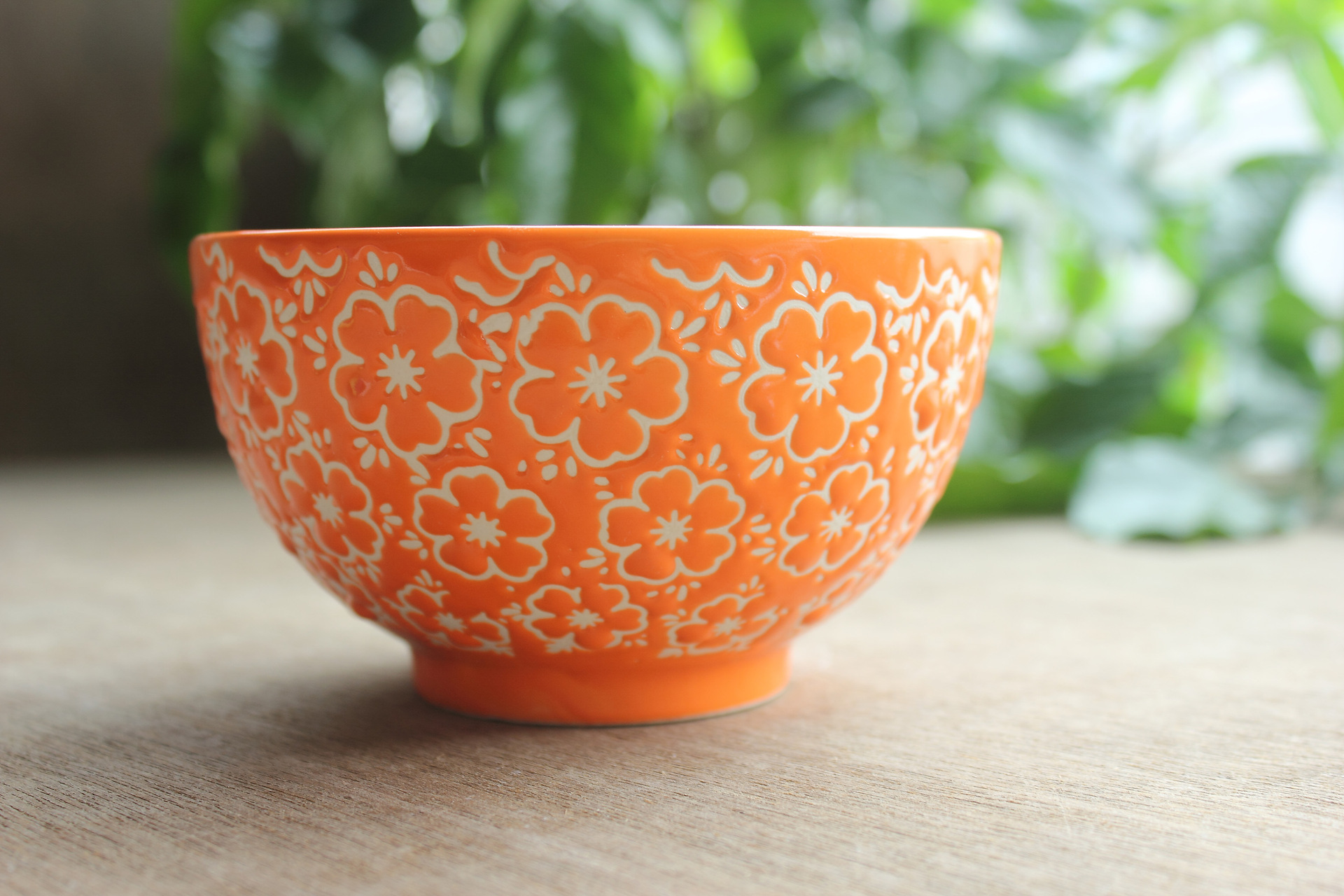 色釉日式和风五彩内色樱花碗陋室铭陶瓷