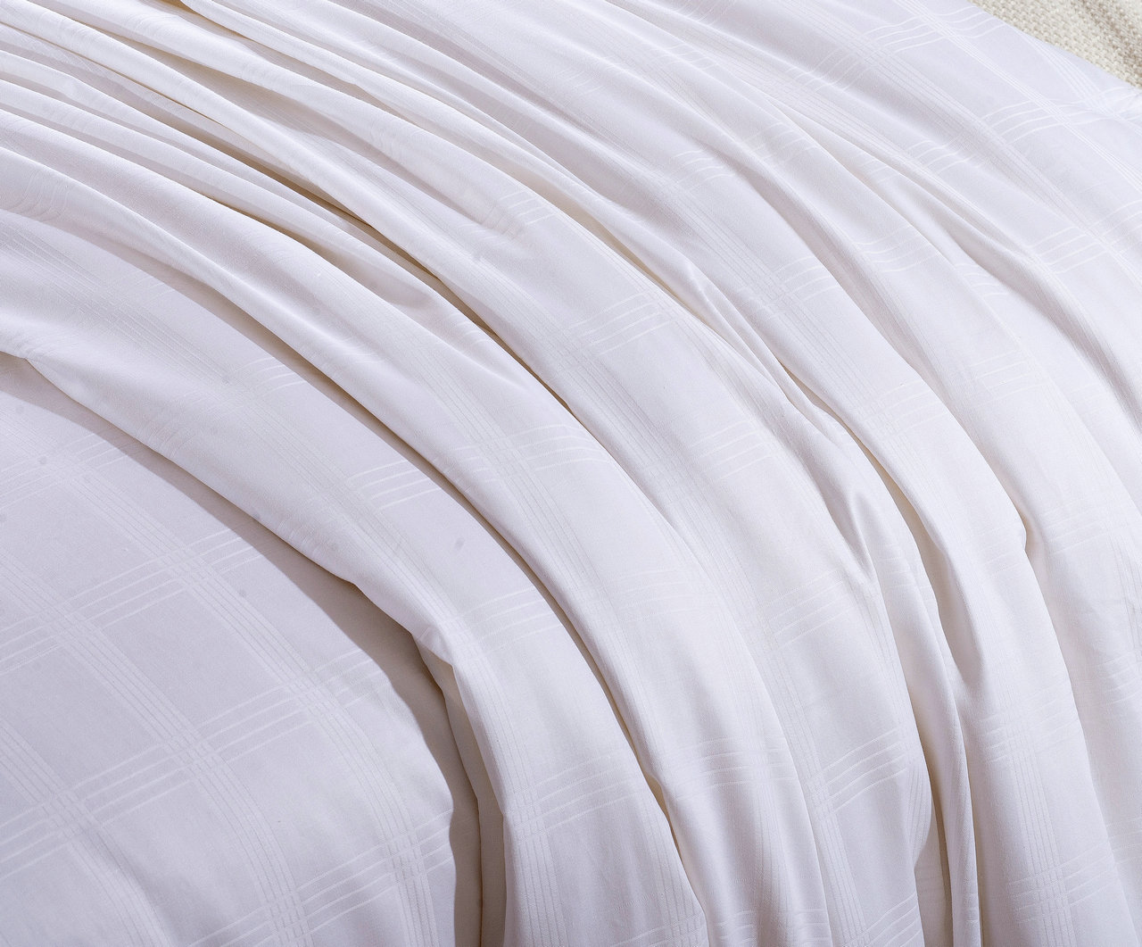 被套床上用品蚕丝被专用全棉缎条被套白色粉红米黄粉玉现货