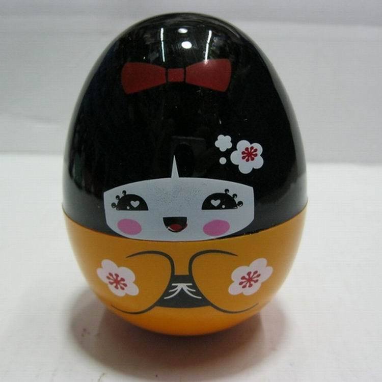 日本娃娃不倒翁牙签罐 牙签盒 牙签筒 创意时尚牙签瓶 餐厅用品