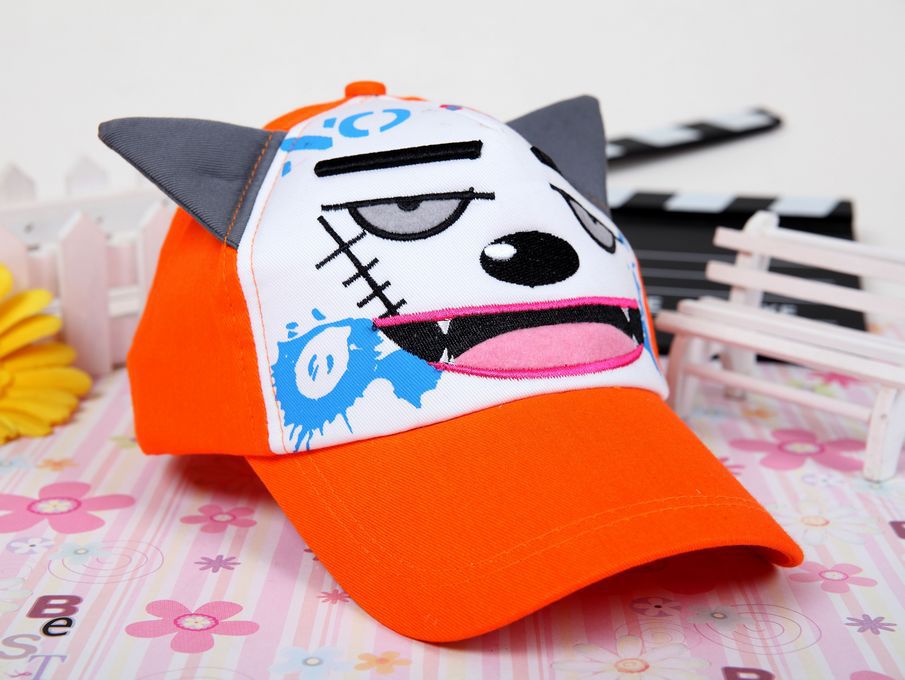 【图】春季鸭舌帽 灰太狼儿童棒球帽 流行爆款童帽 遮阳帽 z-28_帽子_