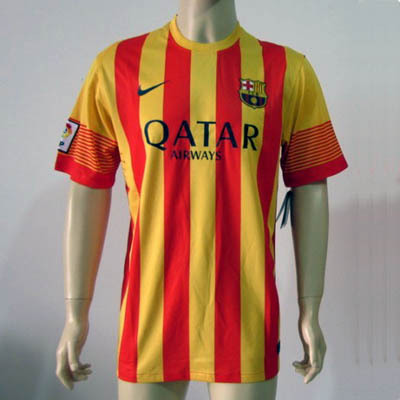 厂家现货13/14 顶级泰版巴萨客场球衣/足球服/队服/运动服
