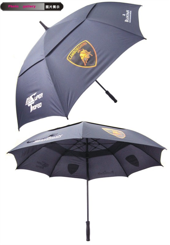 兰博基尼直柄双层晴雨伞直杆伞雨伞雨伞批发雨伞参加广告伞