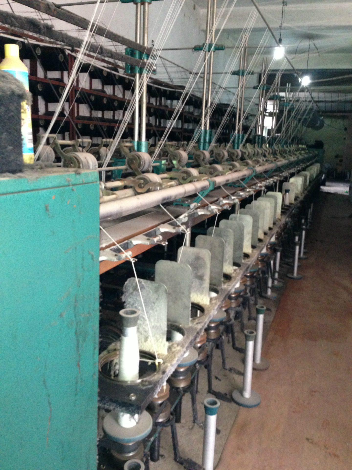 二手100锭6.5寸钢令捻线机