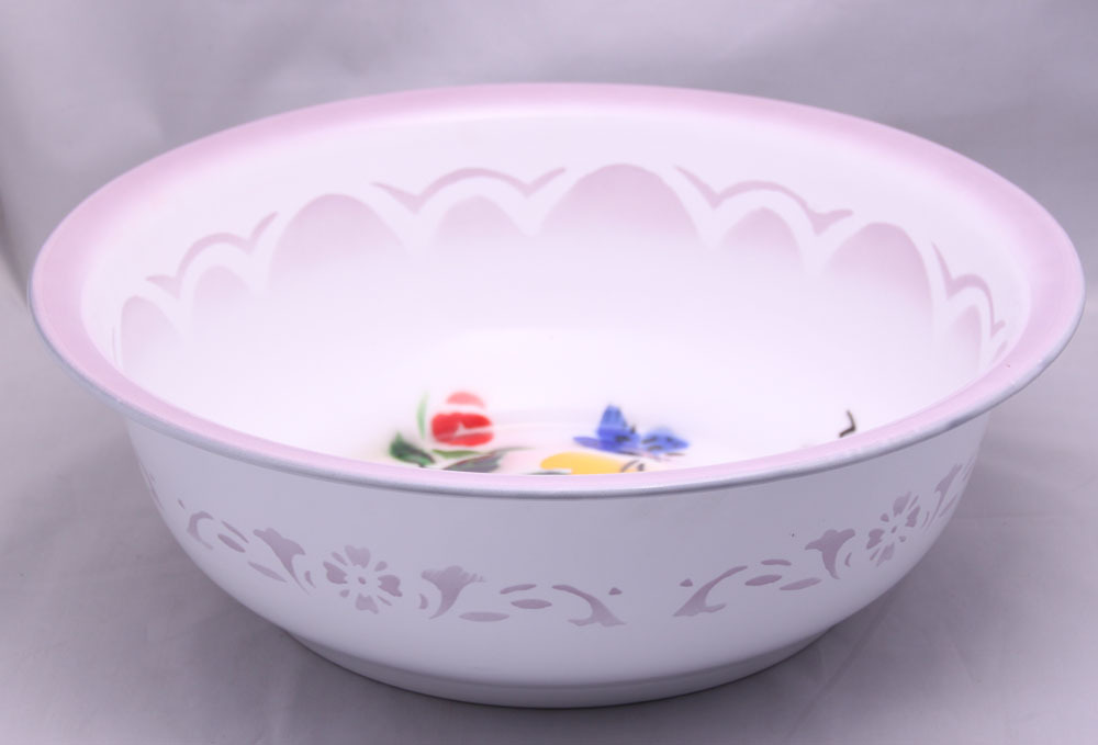 厂家供应搪瓷脸盆 精品花瓷盆 面盆批发