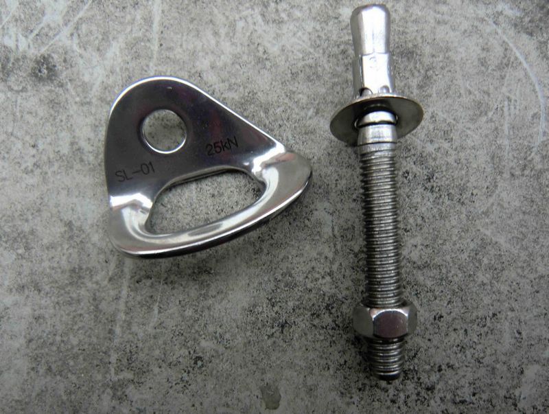 普莱户外攀岩开线挂片 25kn 攀岩配件 批发现货 挂片 膨胀螺栓