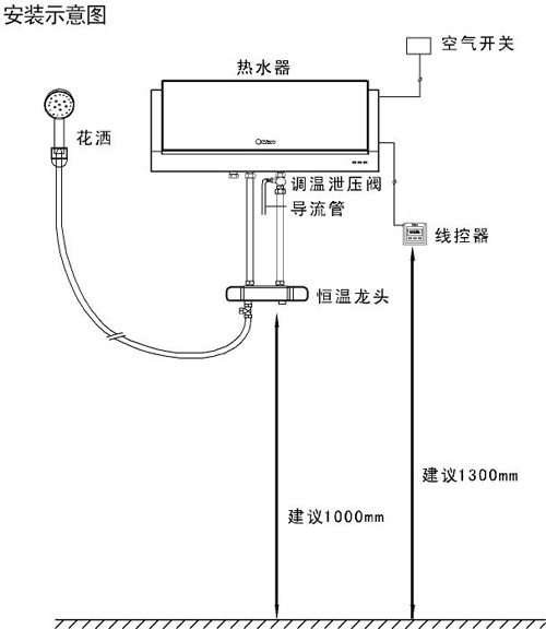 电热水器配件*铜混水阀*海尔/美的/万家