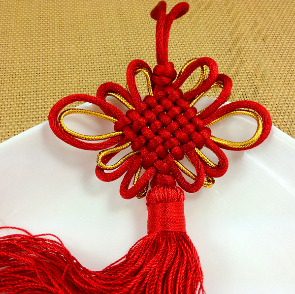 中国结挂件6盘4号进口线出国外事礼品特色手工艺品喜庆家居饰品