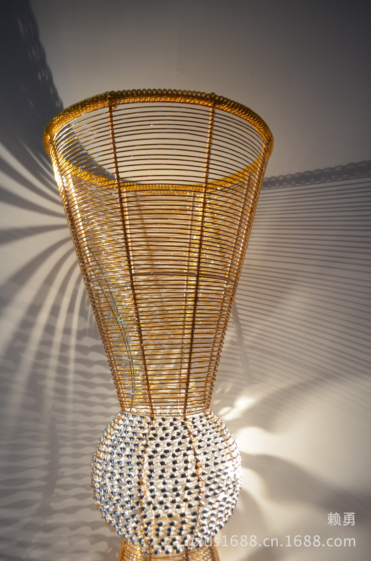 【酒店工程装修灯具宴会厅灯饰定制酒店工程落地铝线灯高档铝丝灯】价