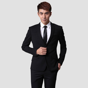 厂家批发西装男 男士黑色商务西装套装 商务男西服套装g2000西服