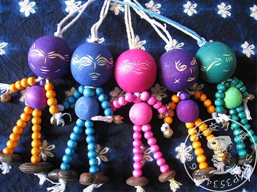 云南民族特色 丽江东巴文化饰品 风神人风铃!