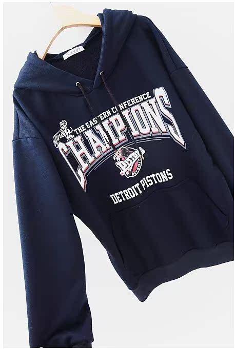 韩国宽松字母印花长袖连帽自留款卫衣厂家直销批发混批代理282