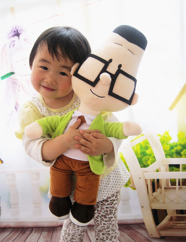 央视热播动画片大头儿子和小头爸爸毛绒玩具 公仔 儿童礼物