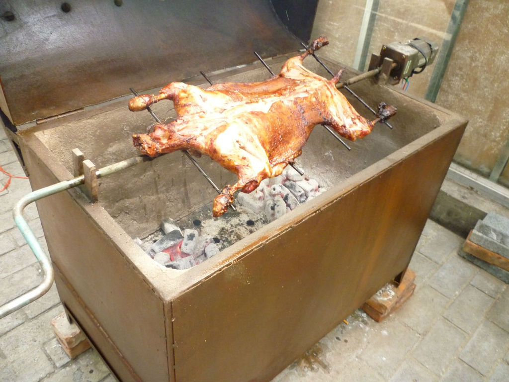 烧烤炉 烤全羊 烤羊腿 商用烧烤架图片_5