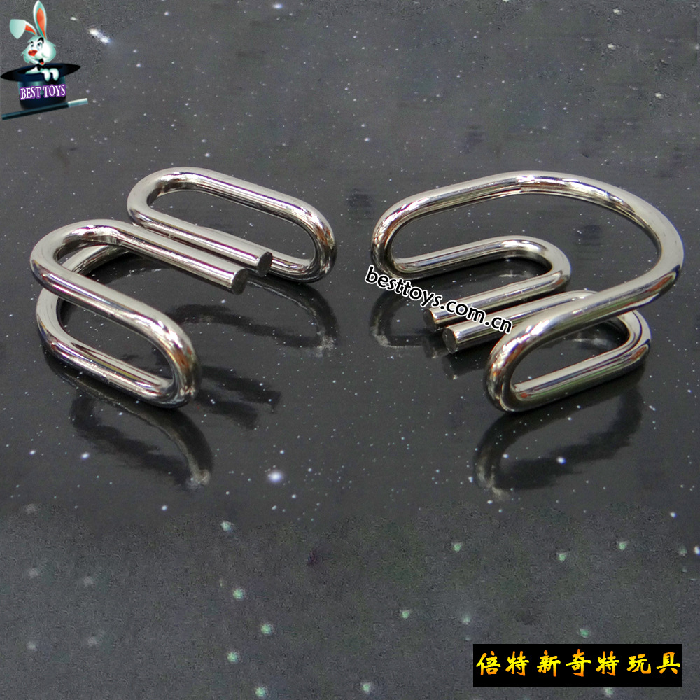 解环解扣智力扣九连环m扣金属益智玩具益智环古典益智具