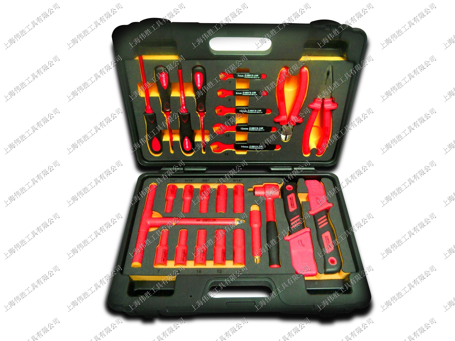 厂家直销 供应电工26件绝缘组套工具1000v-「汽保工具套装」-马可波罗