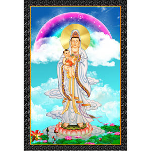 悦尚diy钻石画 钻石十字绣 5d钻石画 5033送子观音