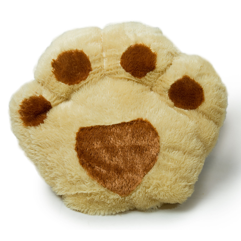 可爱卡通熊掌坐垫抱枕靠垫大号-毛绒熊掌抱枕靠背坐垫靠枕