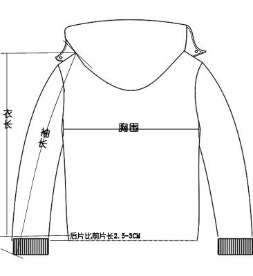 儿童棉袄尺码对照表图片